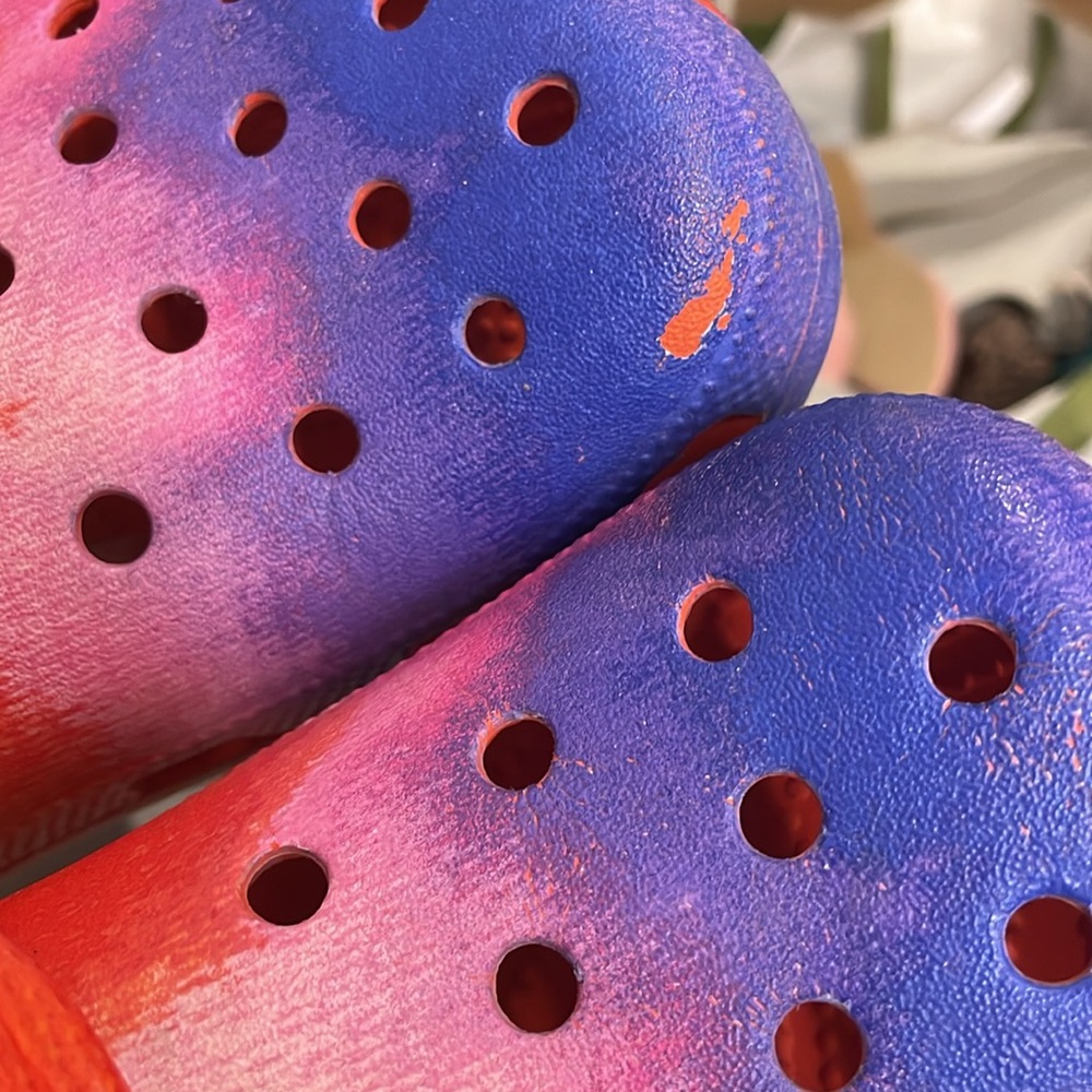 Women’s Tie Dye Crocs - Picture 4 of 4